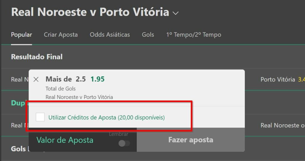 CRÉDITO DE APOSTA GRÁTIS NA BET365! VEJA COMO GANHAR