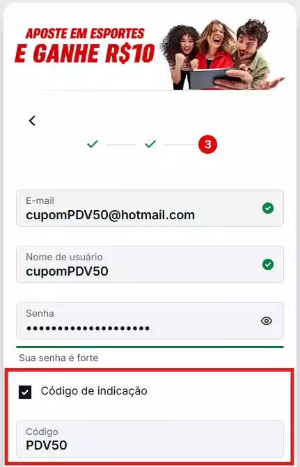 Código de indicação Superbet - PDV50 Código de indicação Superbet - PDV50
